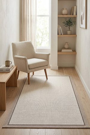 Natura Sisal Hasır Görünümlü Çift Bordürlü Halı Ntr21