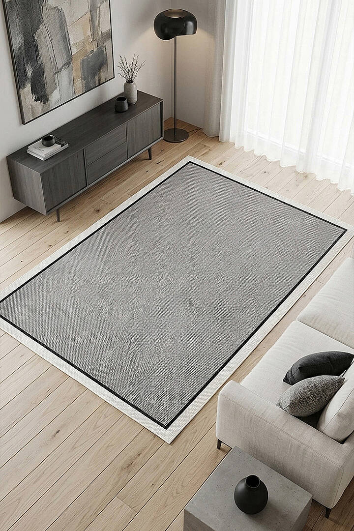 Natura Sisal Hasır Görünümlü Çift Bordürlü Halı Ntr26