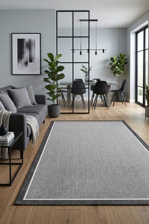 Natura Sisal Hasır Görünümlü Çift Bordürlü Halı Ntr30