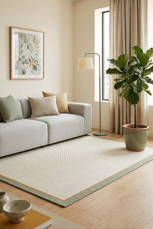 Natura Sisal Hasır Görünümlü Çift Bordürlü Halı Ntr31