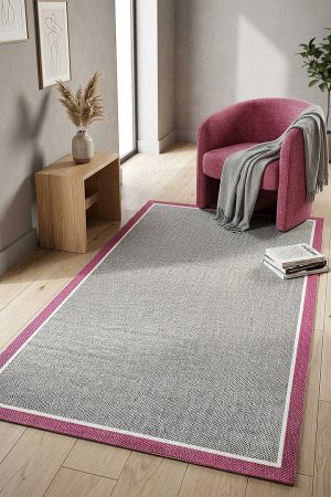 Natura Sisal Hasır Görünümlü Çift Bordürlü Halı Ntr32